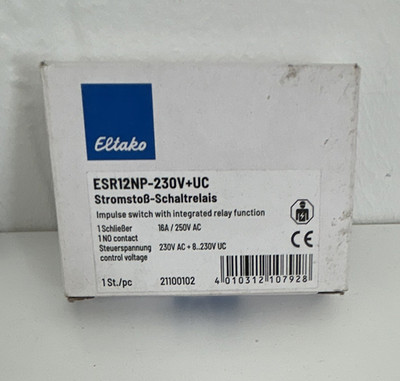 Eltako ESR12NP-230V+UC Stromstoß-Schaltrelais 16A 230V AC/8-230V UC SPST
