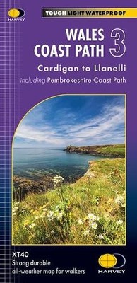 Harvey Maps Wales Coast Path 3 (Map) Trail Map XT40