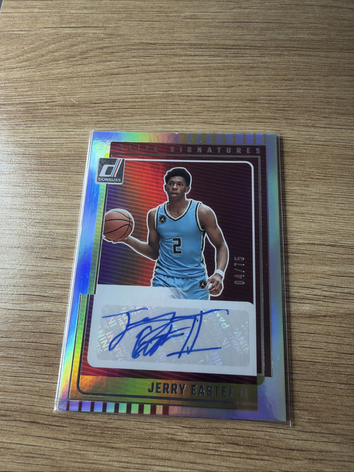 Panini 2025-26 Donruss Basketball Jerry Easter II USC Auto ES-JES 04/75