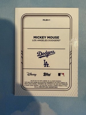 2025 Topps Chrome Disney Mickey Mouse MLB Refractor Los Angeles