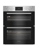 Indesit DUI 10D IX Built Under Electric Fan Double Oven Stainless Steel HW182395