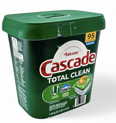 Cascade Total Clean ActionPacs w/Dawn Dishwasher Detergent Fresh Scent 95 ct.