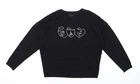 New Look Womens Black Cotton Pullover Sweatshirt Size S Pullover