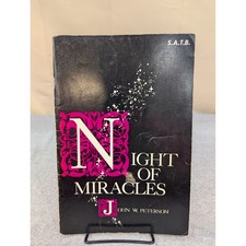 Night of Miracles Christmas Cantata John W Peterson SATB Sheet Music 1958 VG-