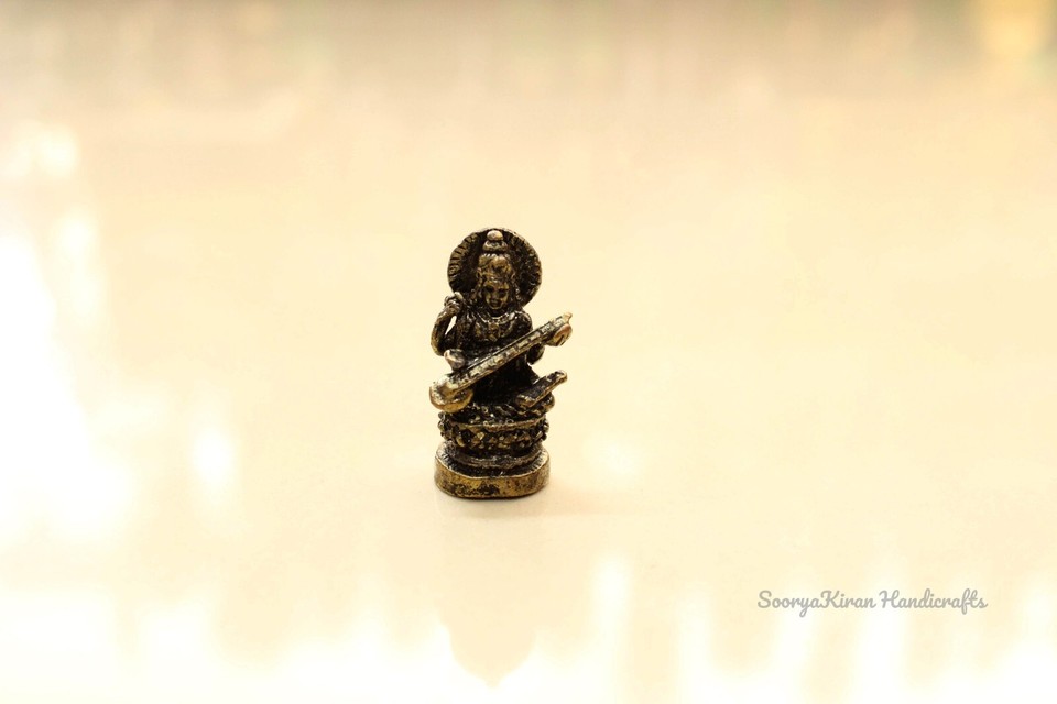 Durga Lakshmi Saraswati Kali Shakti Devi Statue Hindu Goddess Miniature