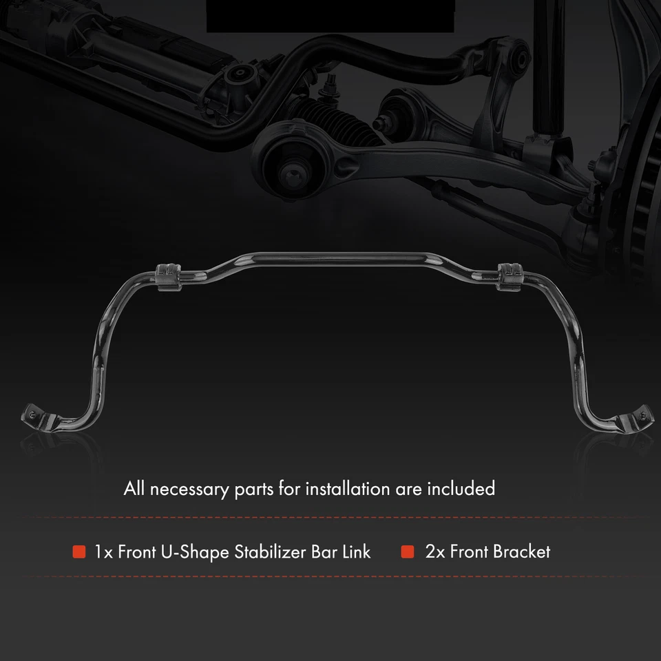 Barra estabilizadora de suspensión delantera con kit de buje para Mercedes-Benz W221 S550 S600 S65 AMG Foto 2 de 4