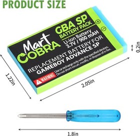 Mart Cobra - Gameboy Advance SP Battery Pack - Rechargeable - Screwdriver [New]