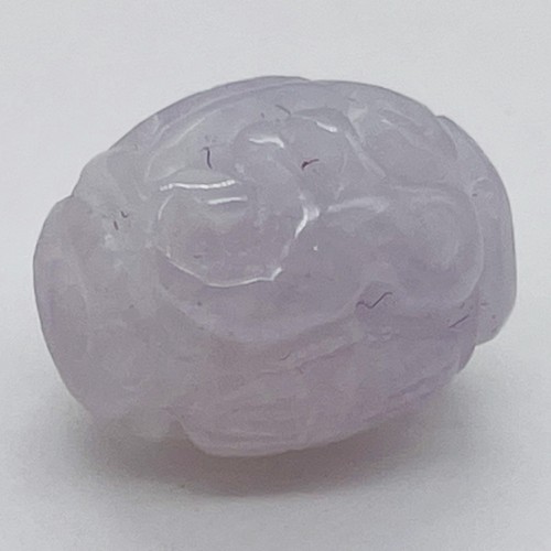 Jade AAA geschnitzte Fassperle | 11x9mm | Lavendel | 1 Perle | - Bild 9 von 12