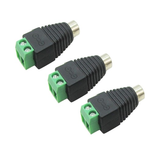10pcs Speaker Wire Cable To Audio Female RCA Connector Adapter Jack Plug - Picture 7 of 13