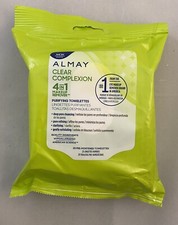 Almay Clear Complexion 4-in-1 Makeup Remover Purifying Towelettes 25 Face Wipes
