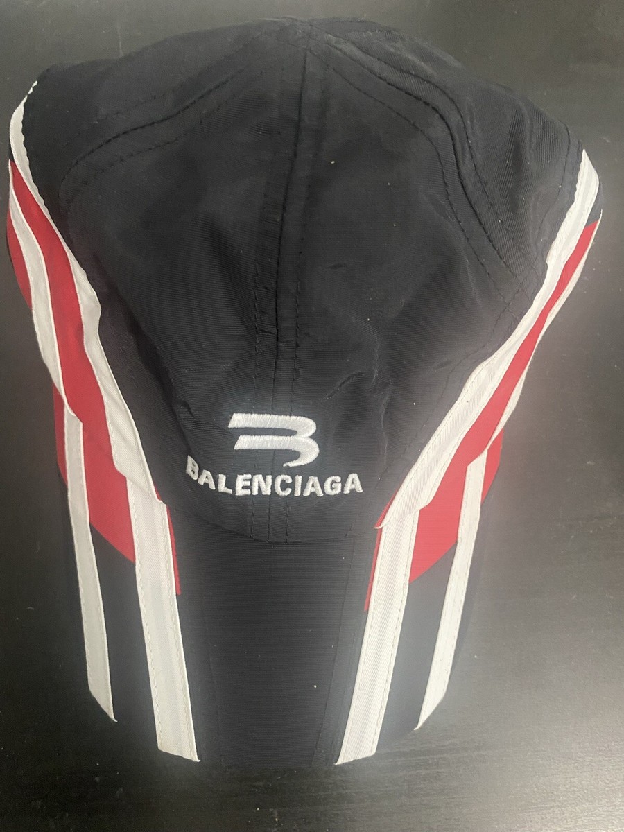 Balenciaga Tracksuit Racing Embroidered Logo Cap Hat Made In