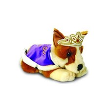 30cm Corgi with Cape & Crown  - Brand New
