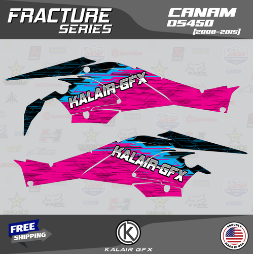 Graphics Kit for CAN-AM DS450 ALL YEARS Fracture-CM - Picture 2 of 6