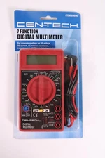Cen-Tech 7 Function Digital Multimeter Tester AC/DC LCD New Old Stock