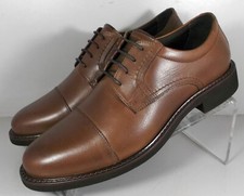 594842 MS50 BEASLEY CAP TOE MEN'S SHOES SIZE 9 M BROWN LEATHER JOHNSTON MURPHY