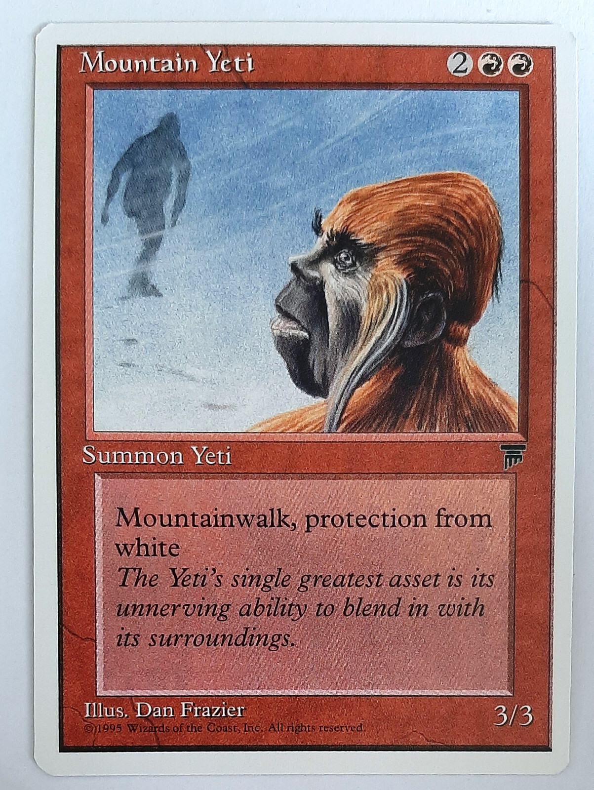 ►MOUNTAIN YETI ►CHRONICLES 1995 LEGENDS ►NM ►RED ►MAGIC the GATHERING ►MTG