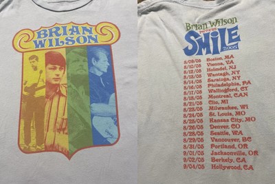 Brian Wilson Presents Smile 2005 Tour Reprinted 2 Sided T Shirt AN50586