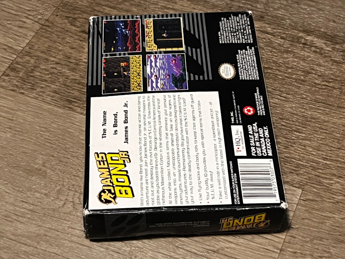 Jeu James Bond Jr NES PAL - Bon état, Avec Boîte - Jeu Rétro Nintendo En Bon Fonctionnement