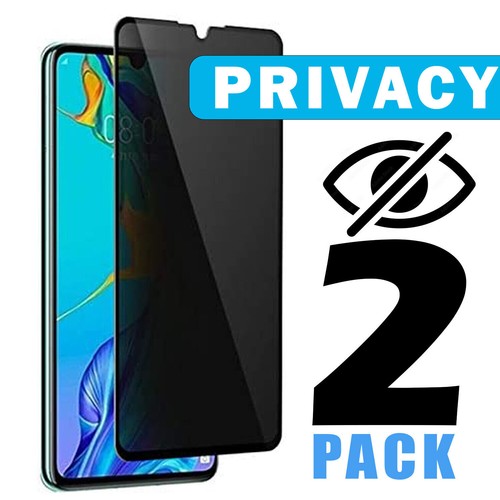 P022 Tempered Glass Privacy Screen Protector For Honor X10 5G Huawei Y9S Enjoy - Picture 3 of 4
