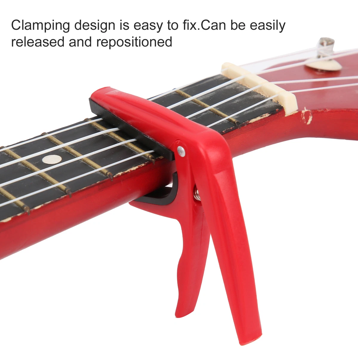 red Capo For Acoustic Guitar Rising Capo 4 String Guitar Capo For