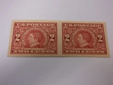 US #371 MNH, Pair, Nice Margins, Red, William H. Seward Stamps, SCV $65.00
