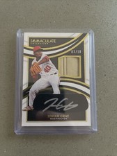 Josiah Gray 2022 Panini Immaculate Patch Auto /10