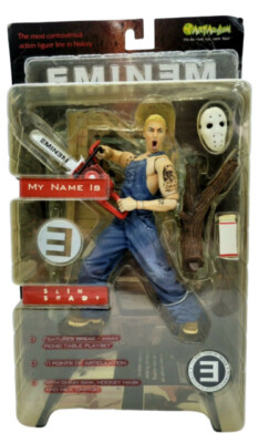 Art Asylum Eminem Slim Shady Chainsaw Marshall Mathers 7 inch Action Figure