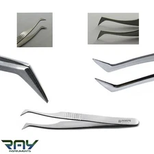 Anti Static ESD Tweezers L-Type Electronics Repairing Jewelry Making Hand Tools