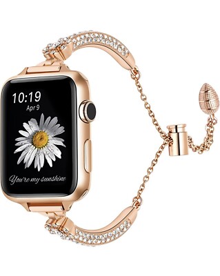 Series 1 iwatch 38 mm rose gold/accessories Amazon.com: Secbolt Bands Compatible with Apple Watch Band  main image 2