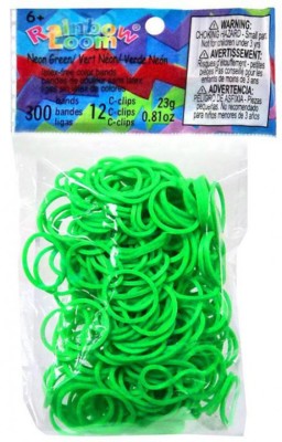 green rainbow loom bands