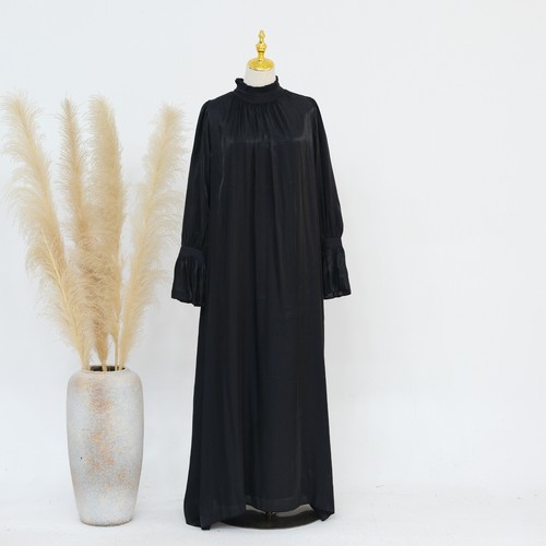 Modest Abaya Women Long Sleeve Maxi Dress Kaftan Islamic Robes Cocktail Dresses - Picture 23 of 28