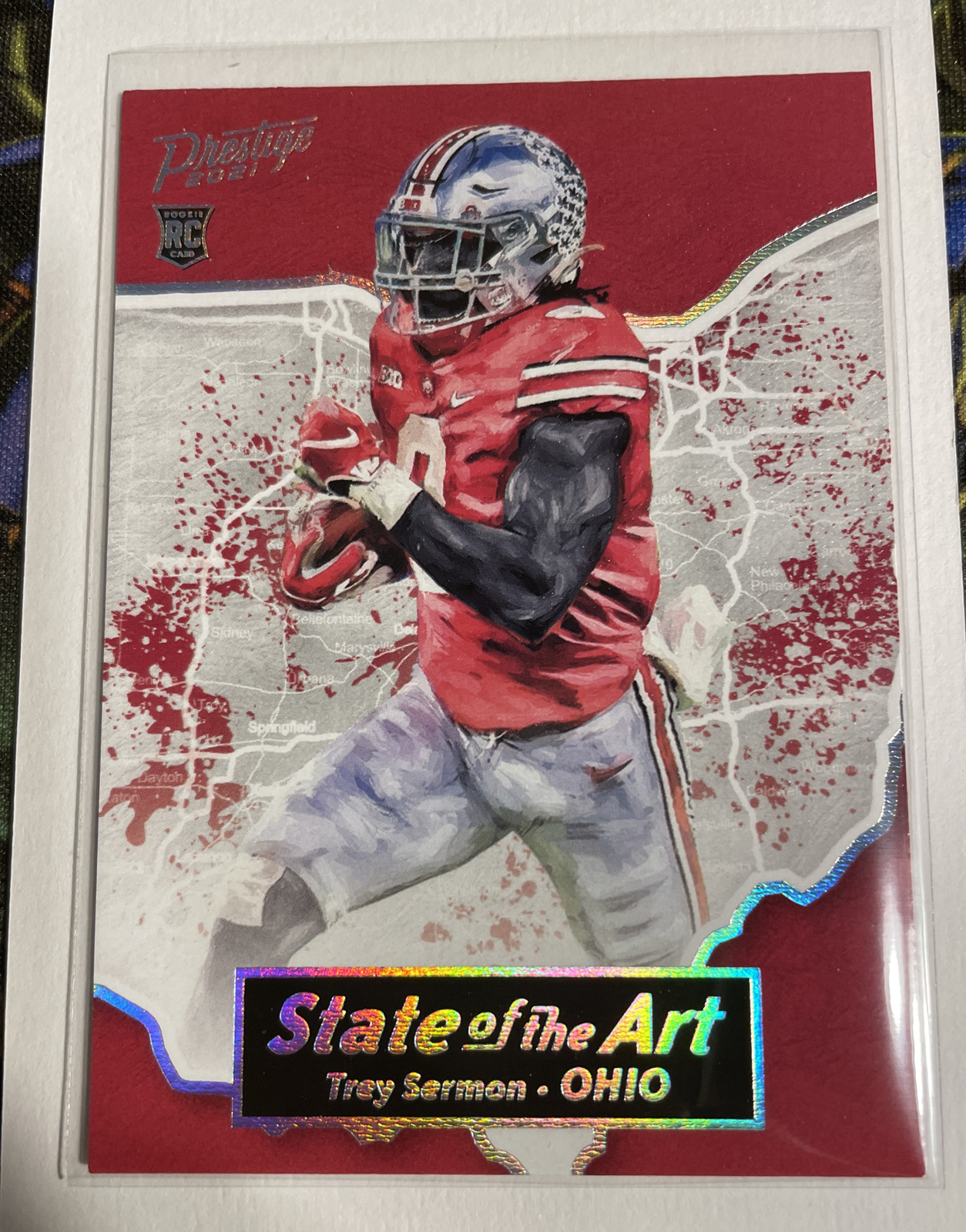 2021 Panini Prestige State Of The Art Trey Sermon Case Hit #16