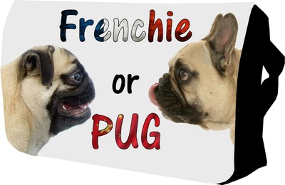 Cute Pug Bag Personalised College Laptop Sholder Gift Messenger School