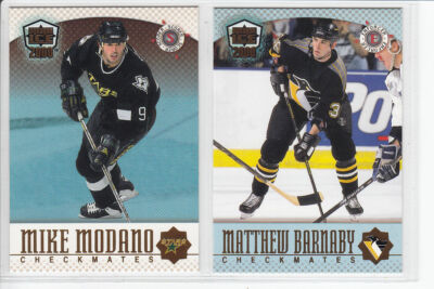 1999-00 PACIFIC DYNAGON ICE MIKE MODANO CHECKMATES CANADIAN SCORER #24 Stars