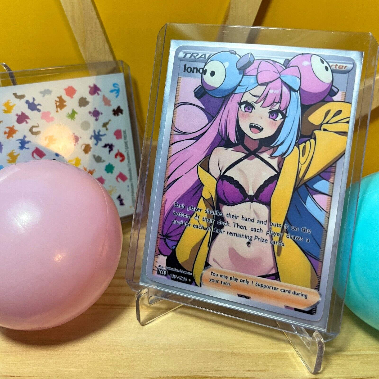 Iono - Custom Pokemon Trainer Goddess Story Waifu Card