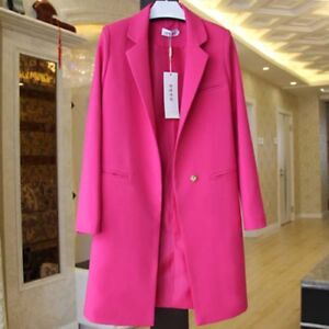 jakke slank d551 krave lapel farver knap tops 9 koreanske en fit kvinders frakke z10nqO