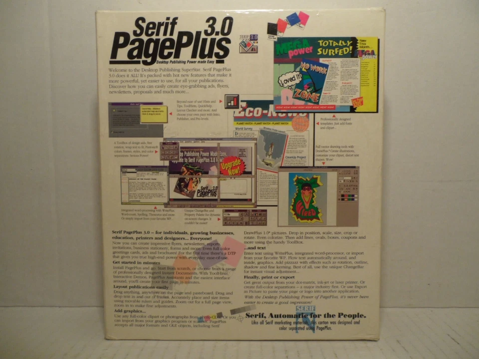 Serif 3.0 Page Plus Desktop Publishing Includes CD-ROM NEW Factory Sealed! - Image 4 of 4