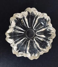 Hazel-Atlas  Glass "Fluted Round"  3" Scalloped  Pattern 1960 Ashtray Vintage
