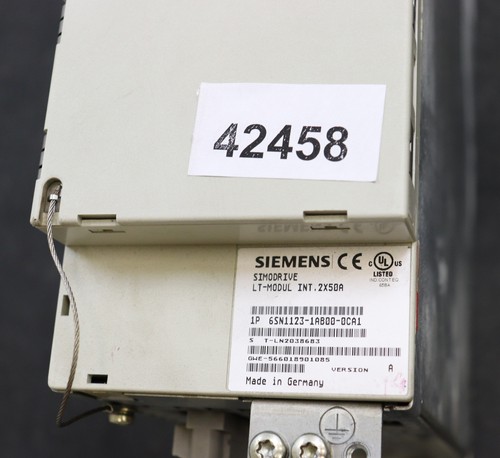 Modulo SIEMENS SIMODRIVE LT INT. 2x50A 6SN1123-1AB00-0AC1 VERSIONE A incl. modulo - Foto 6 di 8