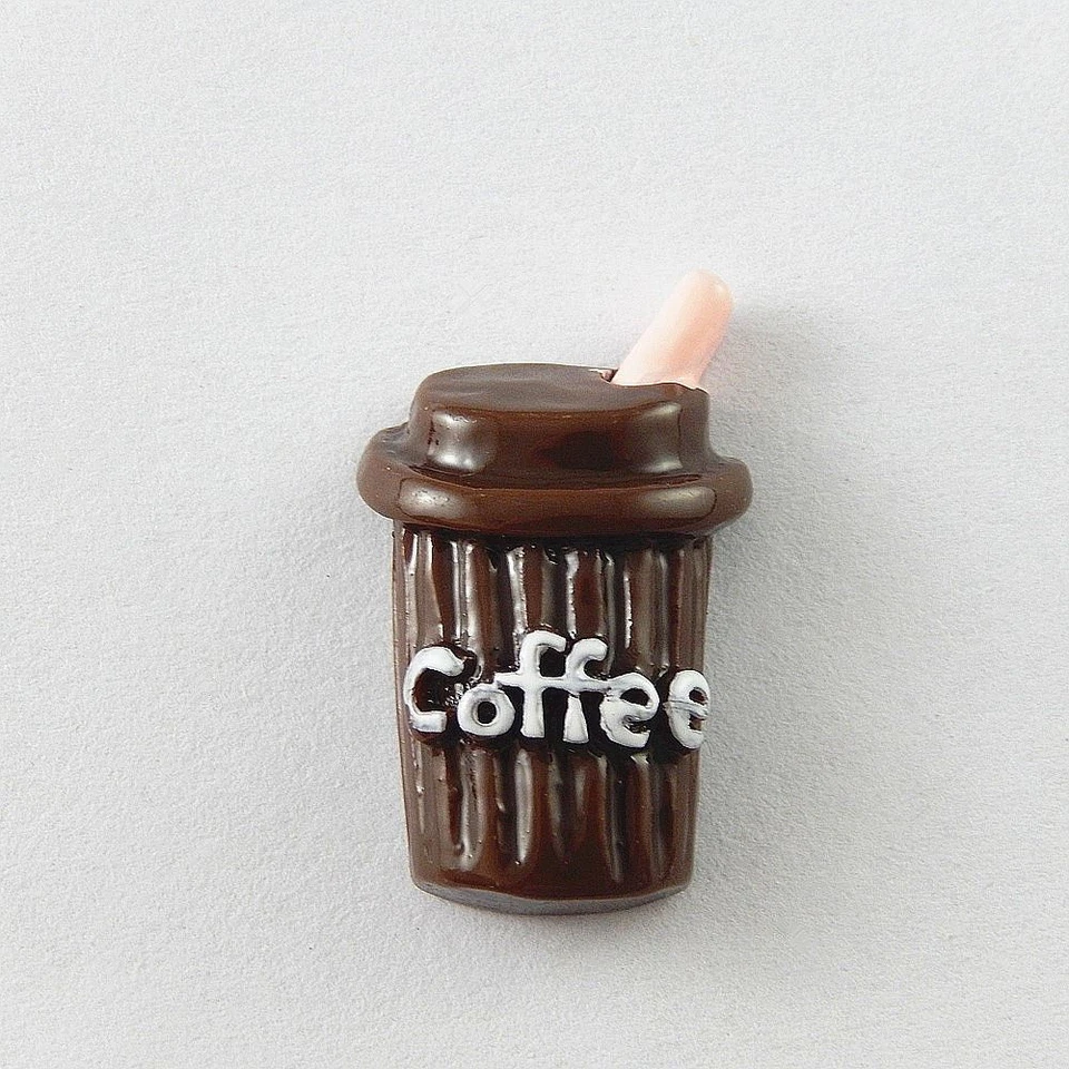 10PCS Coffee Color Resin Coffee Cup Shaped Accessories Findings Crafts 51765 - Image 2 of 4