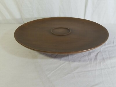 Chip Dip Platter Lazy Susan Centerpiece Wood Grain Faux Wood 16''
