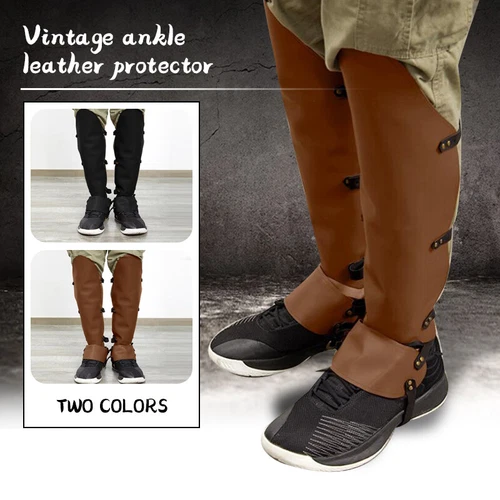 Medieval Greaves Leg PU Leather Strap Wrap Armor Part Warrior Costume Boot Set - Picture 3 of 19