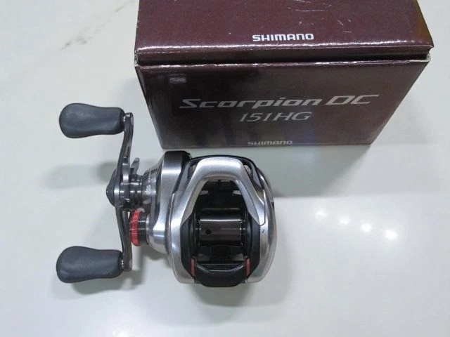 Shimano 21 Scorpion DC 151HG LINKS Baitcastrolle gebraucht Top Zustand