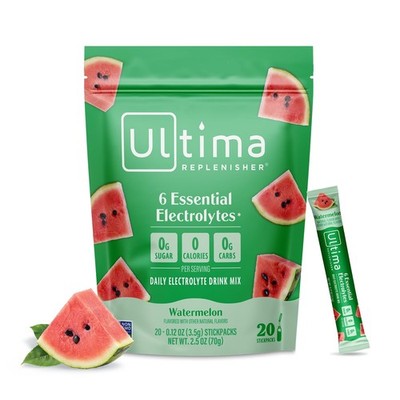 Daily Electrolyte Powder   Watermelon, 20 Stickpacks   Zero Sugar Hydration P...
