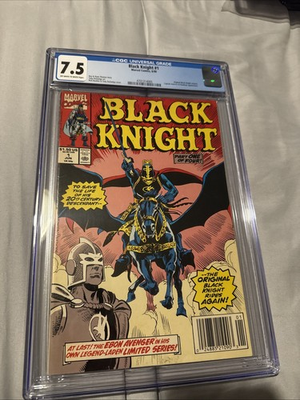 #ad Black Knight #1 CGC 7.5 Original Black Knight Returns 6 90 Marvel Comics $31.00