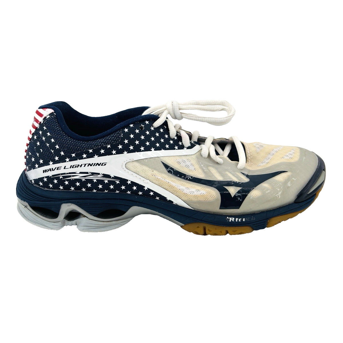 Womens 9.5 Mizuno Wave Lightning Z2 Blue Volleyball Pickleball