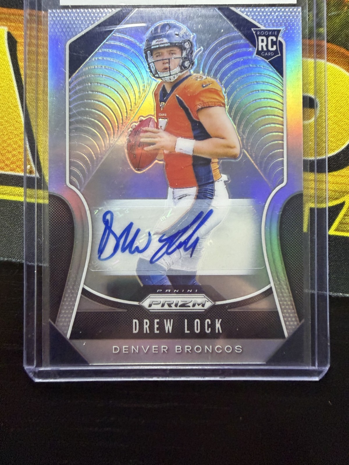 2019 Panini Prizm - Rookies Drew Lock #304 Silver Prizm Autographs (AU, RC)