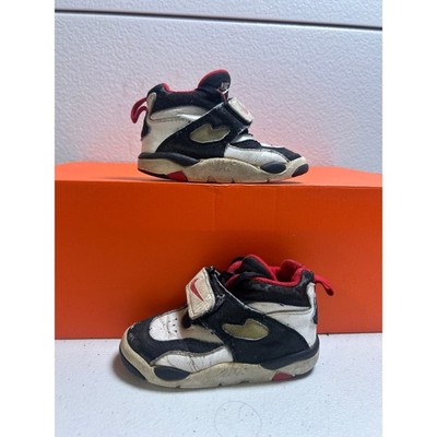 Vintage 1994 Nike Air Diamond Fury Toddler Shoes Black White Red 6c #2692