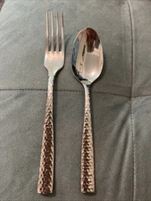 Fortessa Lucca Faceted Dessert Oval Soup Spoon & Dinner Fork