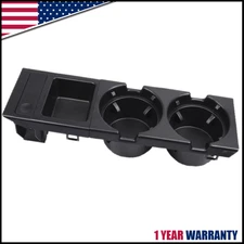 Black For BMW E46 51168217953 325i Front Center Console Cup Holder Coin Holder